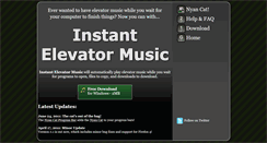 Desktop Screenshot of instantelevatormusic.com