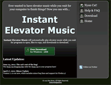 Tablet Screenshot of instantelevatormusic.com